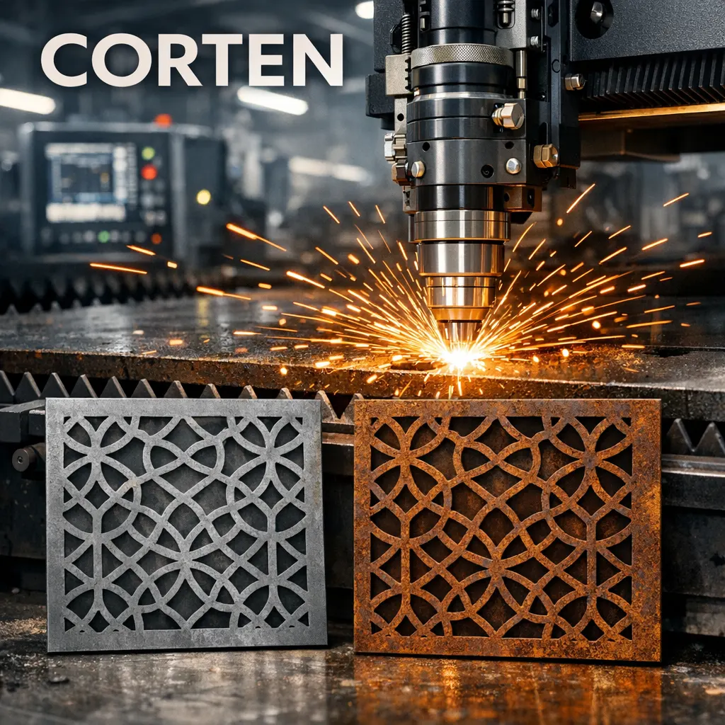 Corten B Çelik Lazer Kesim Hizmeti