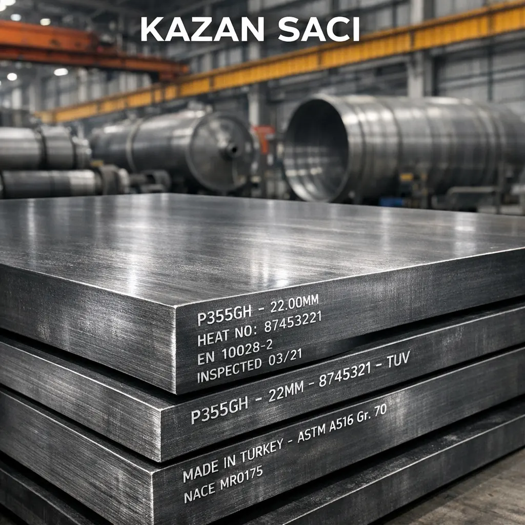 Kazan Sacı (Basınçlı Kap Çelikleri - P265GH, P295GH, P355GH)